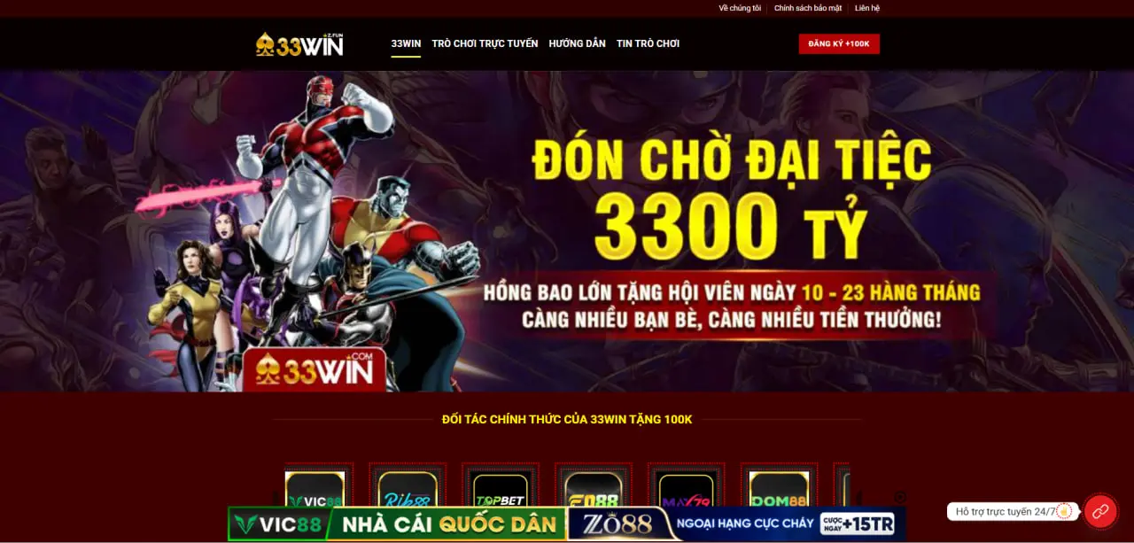33Win 30 Giới thiệu nhà cái 33win